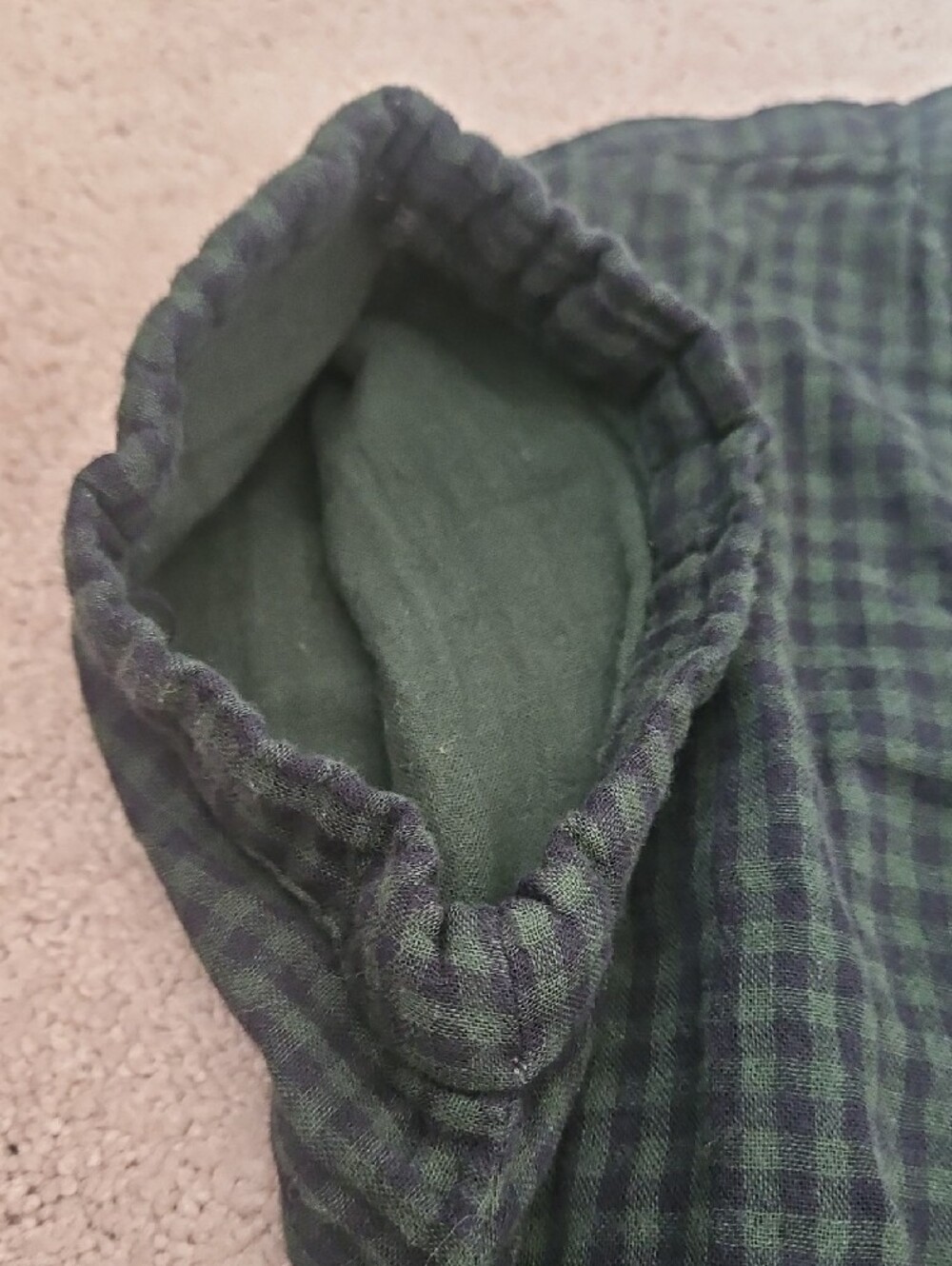 Pact Dark Green Check Button-Front Midi Dress - Picture 5 of 12